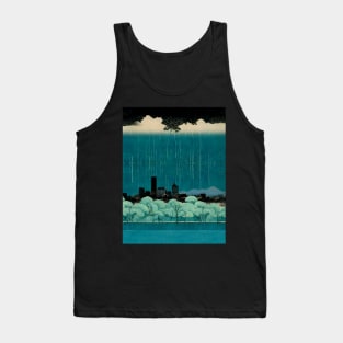 Portland Oregon Rain: Embracing the Ephemeral Symphony; The Importance of Portland Rain on a Dark Background Tank Top